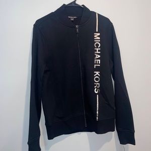 Michael Kors Black Zip-Up Sweatshirt - NWT